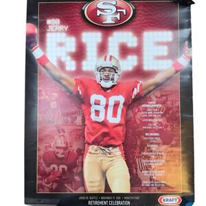 San Francisco 49ers Jerry Rice #80 Retirement Celebration Poster-Nov 19, 2006